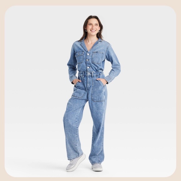 Universal Thread Denim - Universal Thread Light Blue Denim Overalls